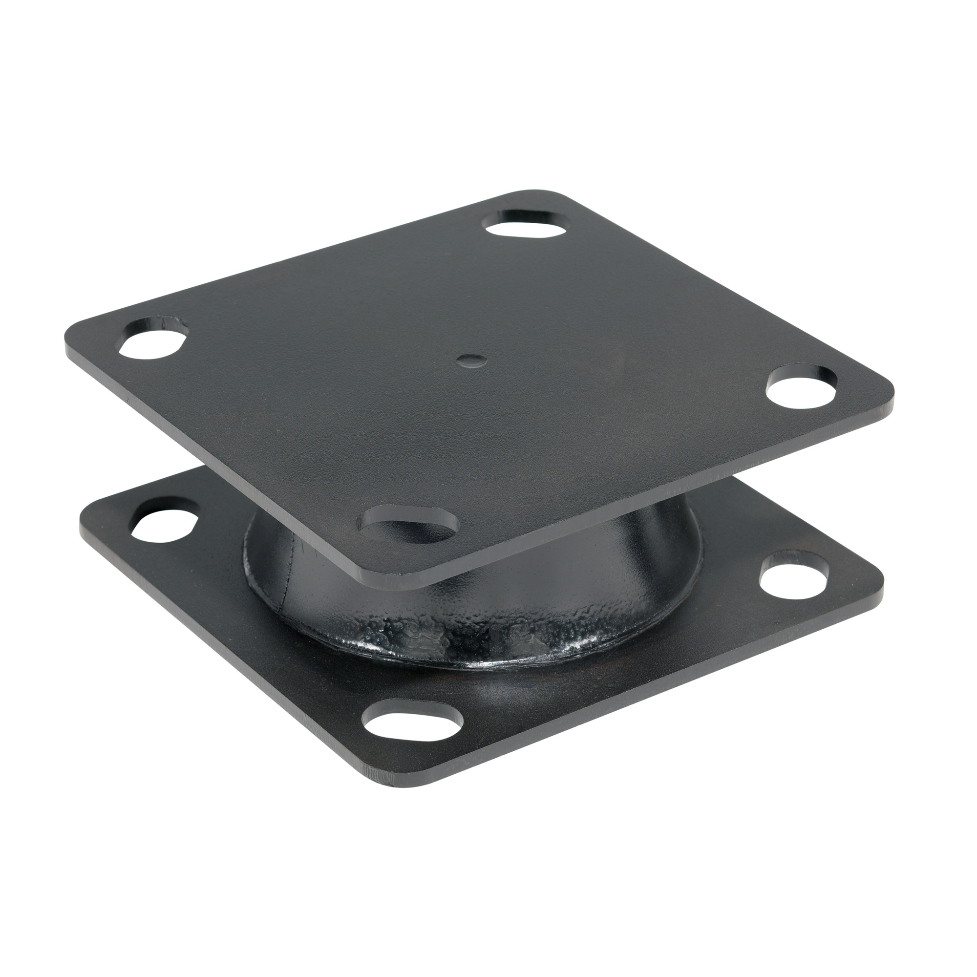 Vestil Steel/Rubber Energy Absorbing Plate 8 in x 8 in x 3 in Black